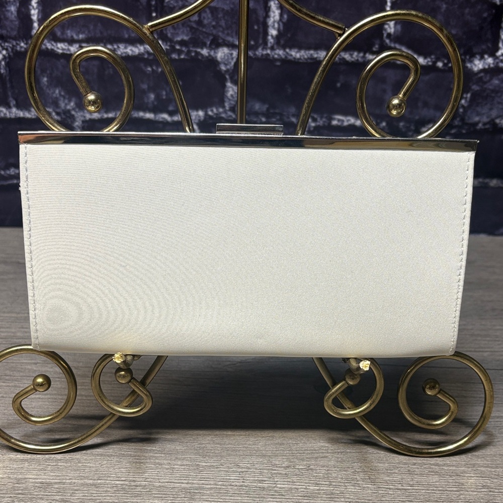 Vintage Clinique Elegant White Clutch